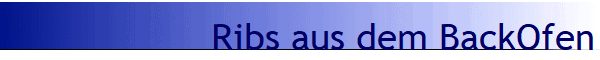 Ribs aus dem BackOfen